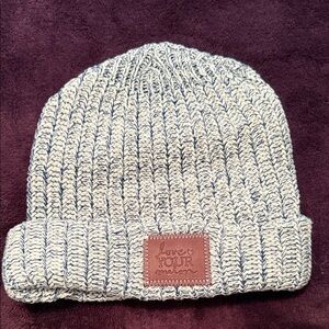 Love Your Melon Cream Knit Beanie